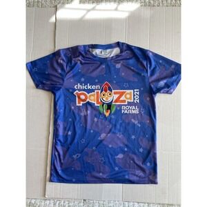 Royal Farms Chickenpalooza Shirt Mens Medium Purple Space Rocket Graphic 2021